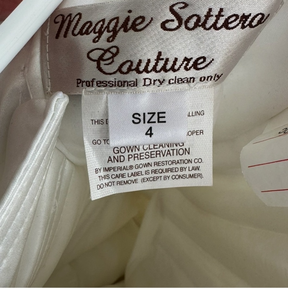 Maggie Sottero White Pleated Sweetheart Gown - Picture 9 of 9